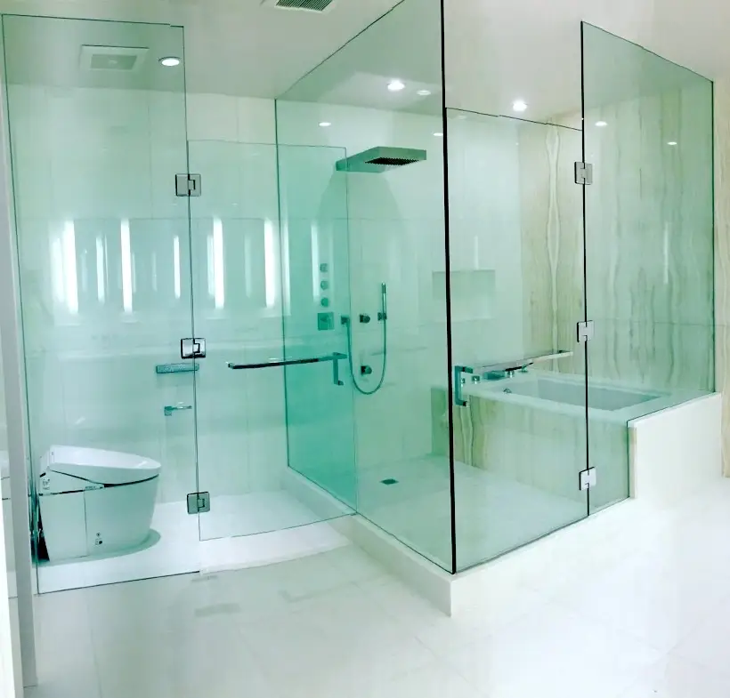 custom glass shower doors installation honolulu county frameless glass showers
