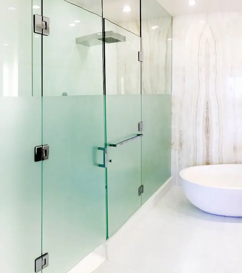 custom glass shower doors maui installation in maui county hawaii frameless glass shower